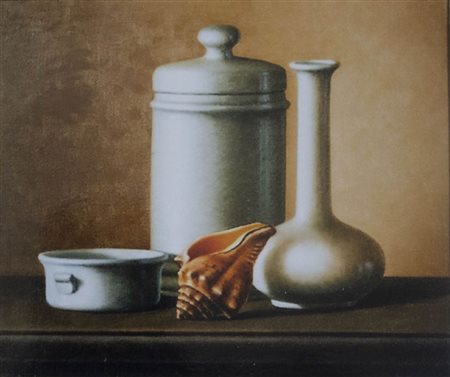 Antonio Nunziante Oggetti bianchi e conchiglia 