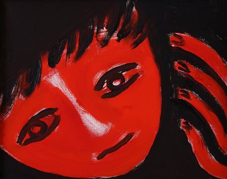 Virgilio Guidi  Maschera tragica 1973 