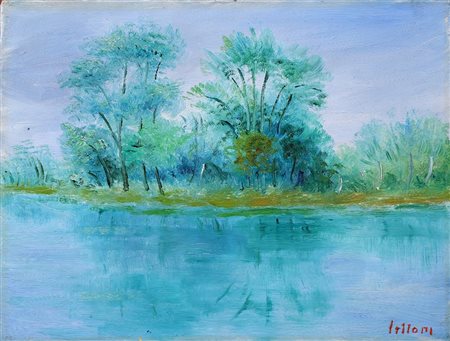 Umberto Lilloni Sulle rive dell'Adda 1965