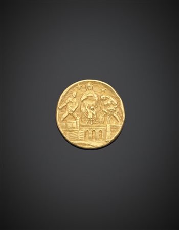 Medaglia commemorativa in oro giallo per il Centenario della Cassa depositi e p