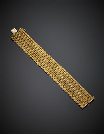 NAPOLEONE MARCHISIO
Bracciale in oro giallo a maglia intrecciata, g 81,35, lung