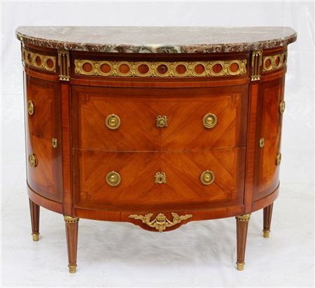 Como a demilune lastronato con due cassetti e due sportelli laterali, guarnizio