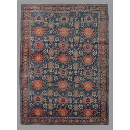 Tappeto Senneh, Persia, fine secolo XIX.
Decoro "all-over" con piccoli medaglio