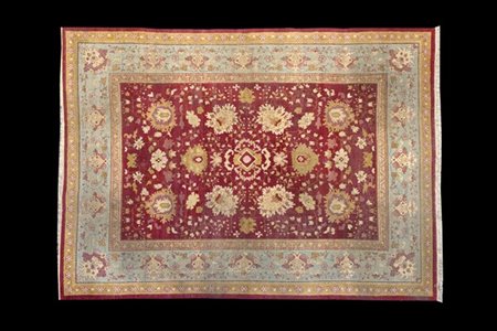 Tappeto Amritzar, India seconda metà secolo XIX. Decoro "all-over" con grandi f