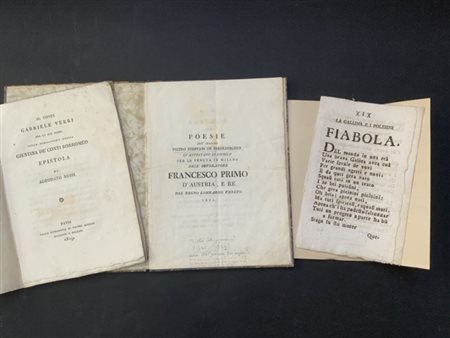 GROSSI T. [La Prineide] La visione di Prina. Milano, 14 Aprile 1814. Manoscritt