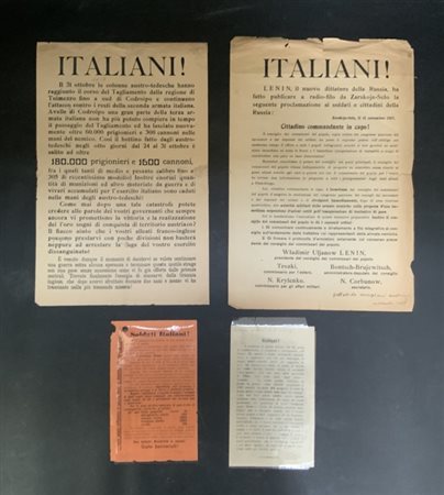 [PRIMA GUERRA MONDIALE - MANIFESTI AUSTRIACI] Lotto di 4 manifesti austriaci de