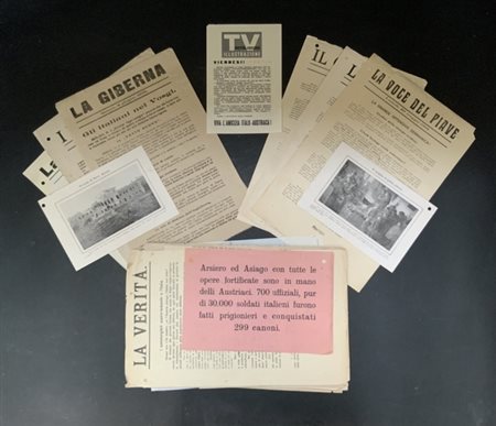 [PRIMA GUERRA MONDIALE - MANIFESTI AUSTRIACI] Nutrito lotto di giornali di prop