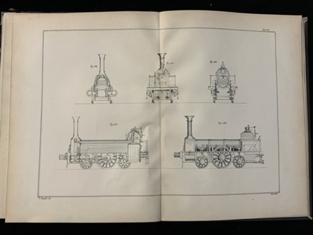 [STRADE FERRATE] BINGLER Carlo. Tavole ad uso delle lezioni di strade ferrate e