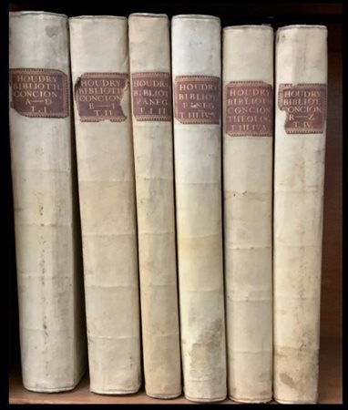 [TEOLOGIA] Lotto di libri teologici in bella legatura in pergamena: 3 tomi da H