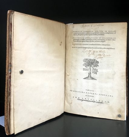 TERENZIO. Comoediae sex, tum ex Donati commentarijs. Parigi: ex Officina Robert