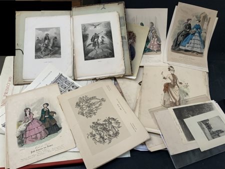 Lotto di stampe varie del XIX e XX secolo