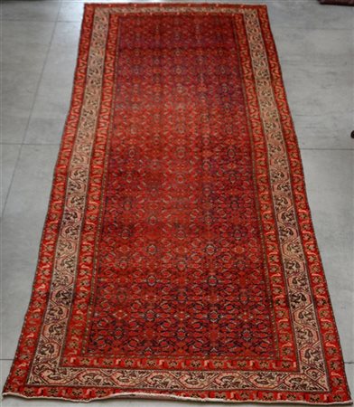 Tappeto Ferahkan, Persia inizio secolo XX. Disegno Herati nei toni del rosso e