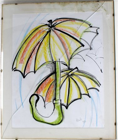 Lotto composto da due tecniche miste su carta di autore ignoto
misure diverse
f