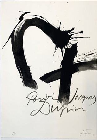 Antoni Tapies "Homenaje à Jacques Dupin" litografiacm 70x49,5Firmata e numera