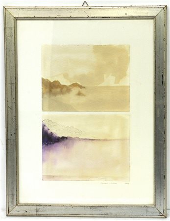 Ignoto "Comesempre e Comemai" 1981
due acquarelli incollati su cartoncino
foglio