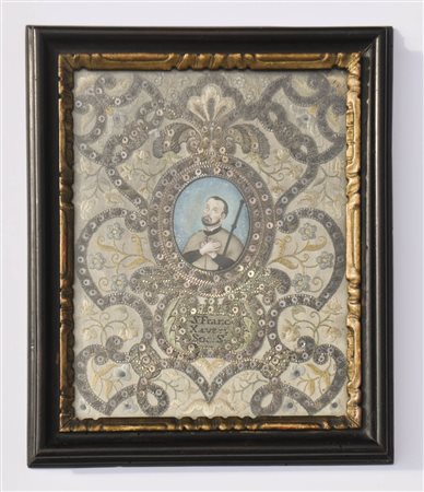 Produzione monastica ”S. Francesco“, XIX;Miniatura su pergamena, ricami,...