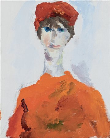 Ernesto Treccani (1920-2009), La ragazza in rosso, 1967