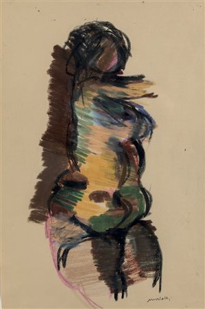 Ennio Morlotti (1910-1992), Studio per bagnanti, 1988