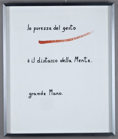 Ugo Carrega (1935), La purezza del gesto, 1975