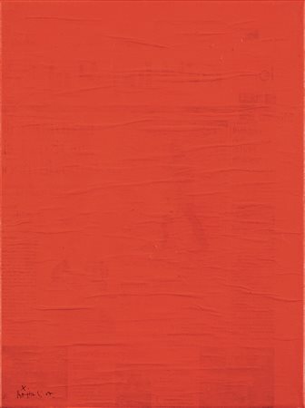 Xante Battaglia (1943), Monocrom Rosso Liquitex, 2017