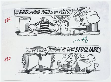 Benito Jacovitti   (1923-1977), 2 Strisce comiche