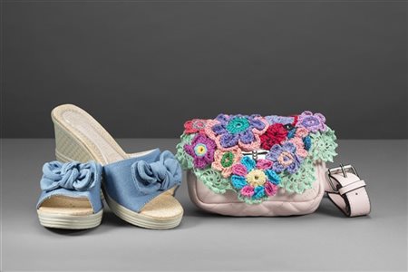 SANIA BABIC e ADMIREZZI
Lotto composto da un marsupio in pelle rosa cipria mate