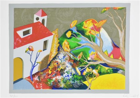 Luca Alinari SENZA TITOLO litografia su carta, cm 50x70 esemplare 145 su 150...