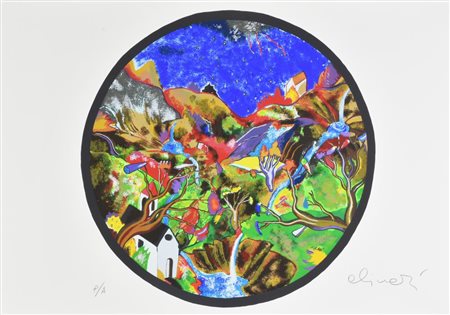 Luca Alinari SENZA TITOLO litografia su carta, cm 50x70 esemplare P.A. sul...