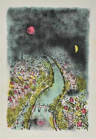 Franco Rognoni SENZA TITOLO litografia su carta, cm 70x50 esemplare 72 su 99...