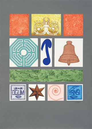 Lucio Del Pezzo Napoli 1933 La leggenda di Ogum e Yansi, 1996 Acquaforte,...