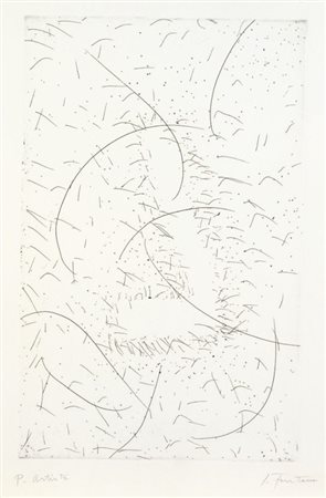 Lucio Fontana Rosario Santa Fè 1899 - Varese 1968 Il sette magnetico, 1968...