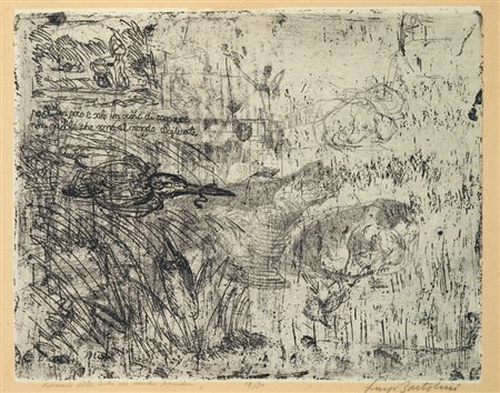 Luigi Bartolini Cupramontana (An) 1892 - Roma 1963 Rovescio della lastra del...