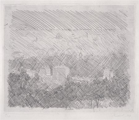Giorgio Morandi Bologna 1890 - 1964 Paesaggio (Pianura di Bologna), 1929...
