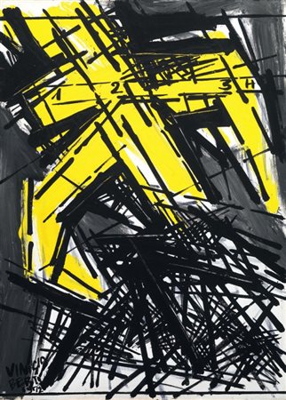 Vinicio Berti Firenze 1921 - 1991 Antagonista 1-2-3-H, 1972 Acrilico su tela,...