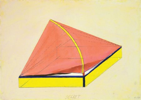 Rodolfo Aricò Milano 1930 - 2002 Secret, 1966 Tecnica mista su tela, cm....