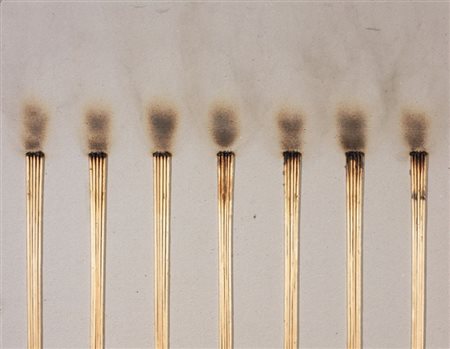 Bernard Aubertin Fontenay-aux-Roses 1934 Dessin de feu, 1973 Fiammiferi...