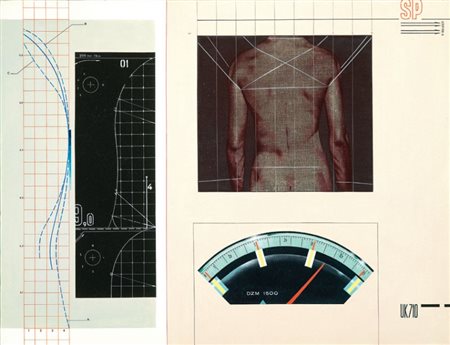 Sergio Sarri Torino 1938 UK 710, 1974 Olio su tela, cm. 89x116 Titolo, firma...