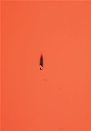 Bernard Aubertin Fontenay-aux-Roses 1934 Semema, 1990 Bruciatura su carta...