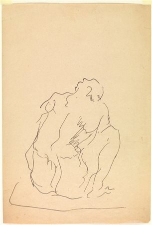 Lucio Fontana Rosario Santa Fè 1899 - Varese 1968 Figura seduta, 1940-45...