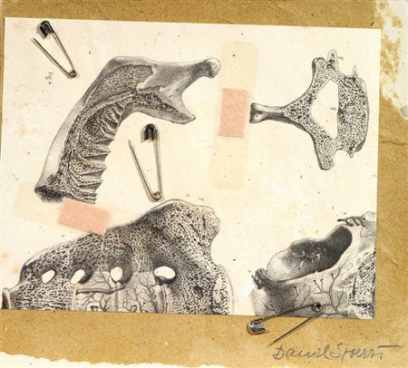 Daniel Spoerri Galati 1930 Spingole francesi, 1993 Collage su carta, cm....