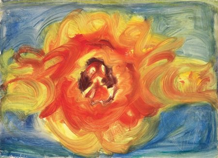 Jean Messagier Parigi 1920 - 1999 Senza titolo, 1964 Olio su tela, cm....