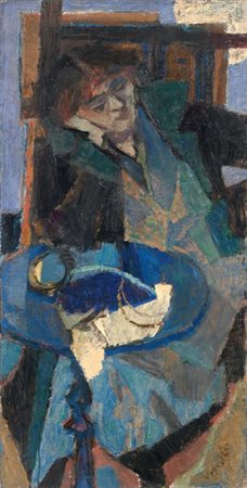 Gianni Vagnetti Firenze 1897 - 1956 Notturno, 1952-54 Olio su tela, cm....