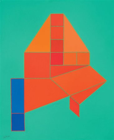 Achille Perilli Roma 1927 Ci siamo, 2004 Tecnica mista su tela, cm. 81x65...