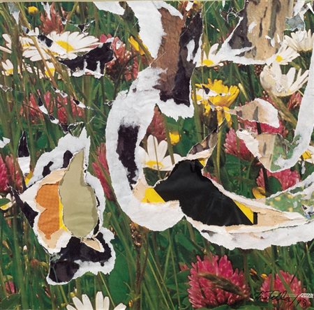 Mimmo Rotella Catanzaro 1918 - Milano 2006 Campo di fiori 1, 1998 Décollage...