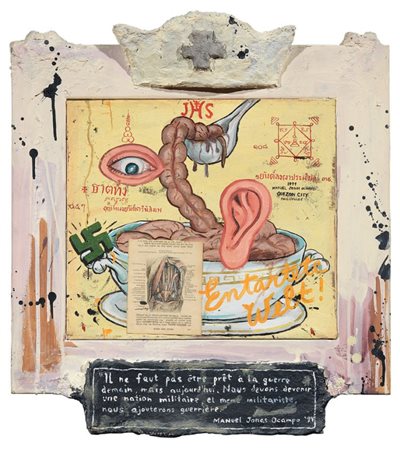 Manuel Jonas Ocampo Quezon City 1965 Restaurant Painting, 1994 Acrilico e...