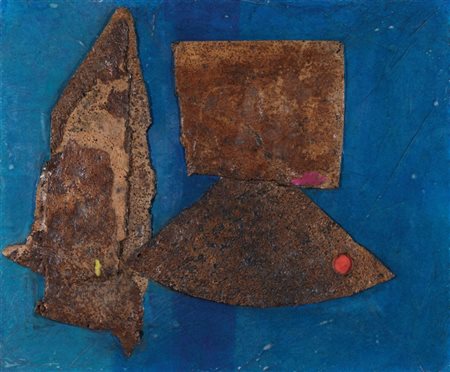 Roberto Crippa Milano 1921 - Bresso (Mi) 1972 Senza titolo Sughero, collage e...