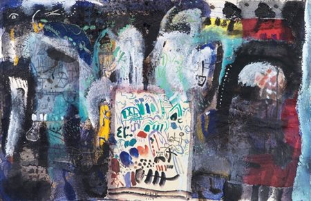 Medhat Shafik Egitto 1956 Costantinopoli, 2009 Tecnica mista su carta, cm....