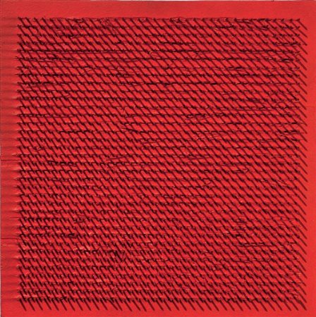 Bernard Aubertin Fontenay-aux-Roses 1934 Tableau Clous, 1969 Chiodi e tecnica...