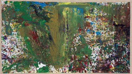 Hermann Nitsch Vienna 1938 Senza titolo Tecnica mista su carta applicata su...