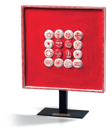 Margaret Majo Murewa 1956 Majo Black and white, 2008 Scultura in bronzo, es....